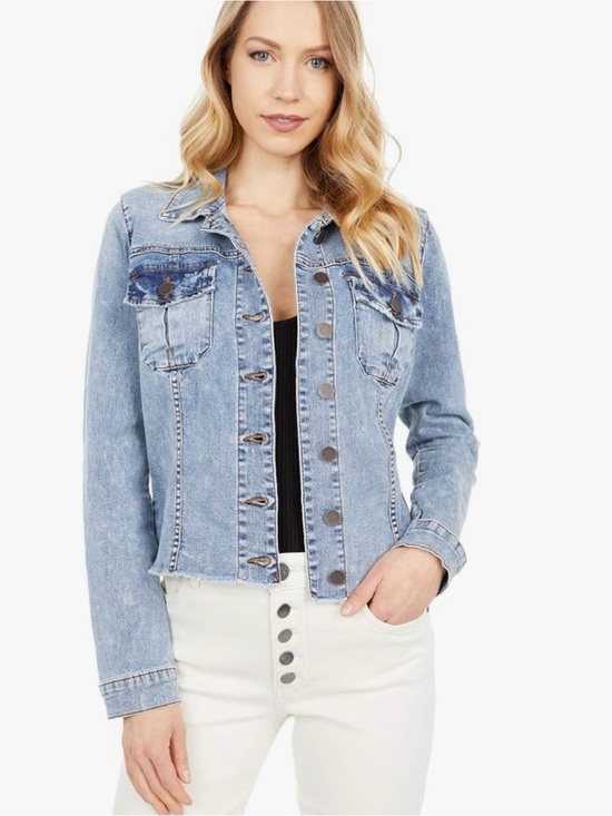 Kut from the Kloth Jackets & Blazers - Kut from the Kloth classic Kara Blue Denim Jacket - Women's Casual Trucker